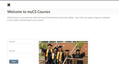 Desktop Screenshot of elearn.clevelandstatecc.edu