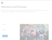 Tablet Screenshot of elearn.clevelandstatecc.edu
